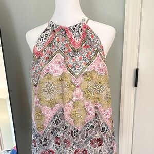 LOFT Multicolor Halter Neck Blouse